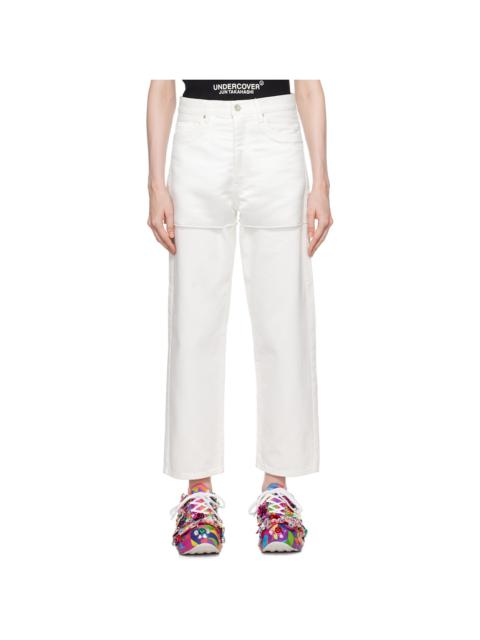 UNDERCOVER White Contrast Jeans