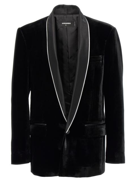 DSQUARED2 Dsquared2 Men 'Velvet Sexy Palm Beach' Blazer