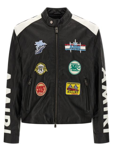 AMIRI Amiri Patch Racer Puffer Jackets Black