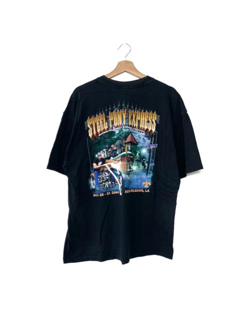 Other Designers Vintage - Vintage Steel Pony Express Motorcycle Rally Tee
