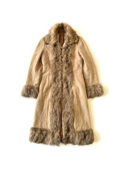 ATSURO TAYAMA faux fur trench coat
