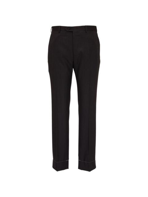 Brioni straight-leg tailored wool trousers