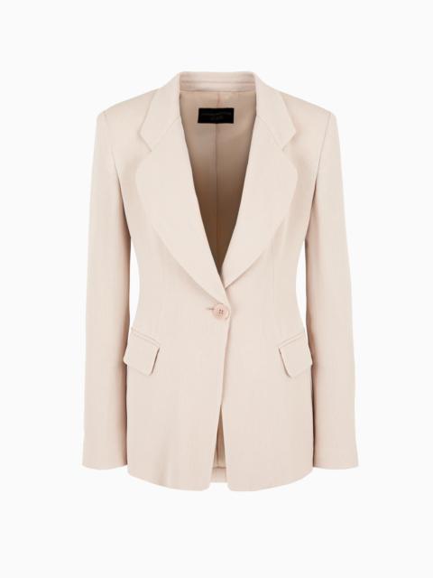 EMPORIO ARMANI Icon canneté cady blazer