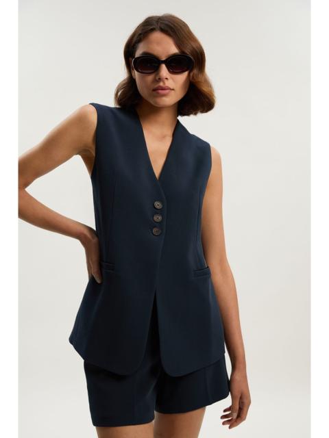 KAREN MILLEN Compact Essential Tailored Waistcoat