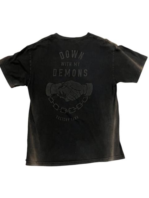 Other Designers Streetwear - 💥Crazy Sunfaded Down With My Demons Sketchy Tank Trashed