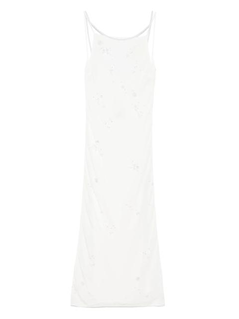BERNADETTE pearl-embroidered maxi dress