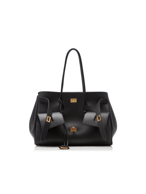 BALENCIAGA Bel Air Medium Leather Carry-All Bag black