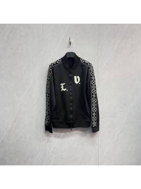 Louis Vuitton Louis Vuitton webbing tricolor logo zip-up jacket