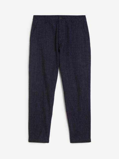 Universal Works Indigo Brushed Denim Military Chinos