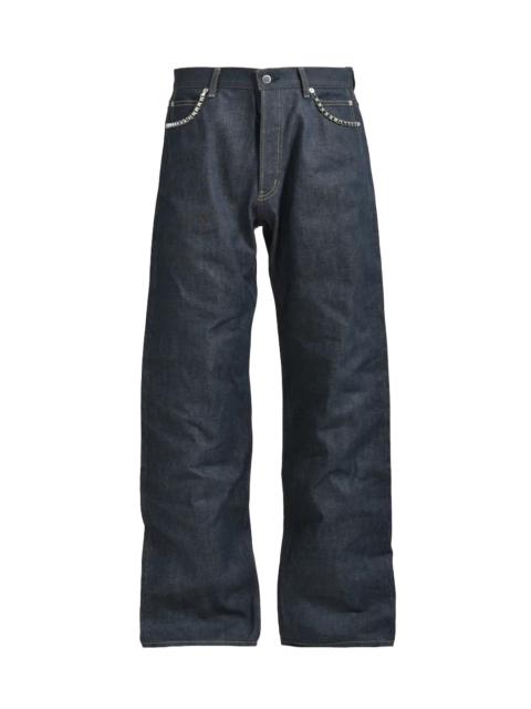 TAKAHIROMIYASHITA TheSoloist. TAKAHIROMIYASHITA TheSoloist. Selvedge Baggy Jean.(Studs) Blue