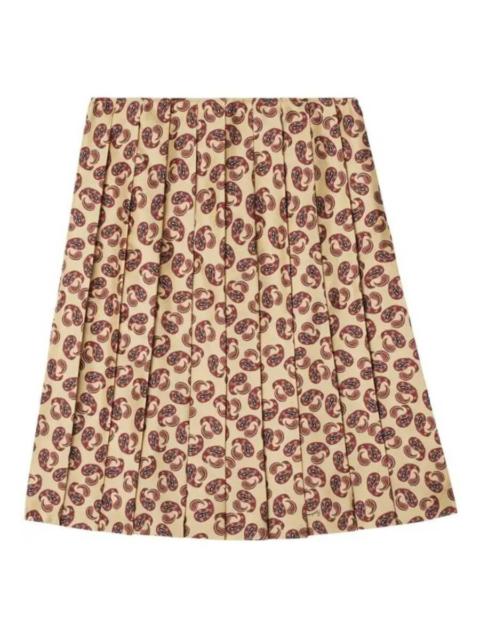 Burberry Burberry Paisley Print Pleated Midi Skirt
