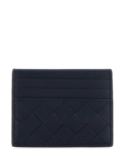 Bottega Veneta Bottega Veneta Men Two-Tone Leather Intrecciato Card Holder