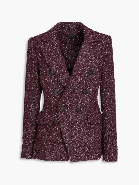 rag & bone Preston double-breasted wool-blend bouclé-tweed blazer