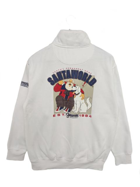 Other Designers Captain Santors - Vintage Santa World Half Zip Sweatshirt/Size L