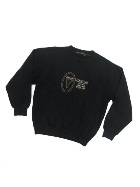 Valentino Vintage Gianni Valentino Embroidered Big Logo Sweatshirt