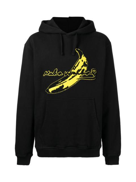 MAHARISHI LOGO-PATCH COTTON HOODIE