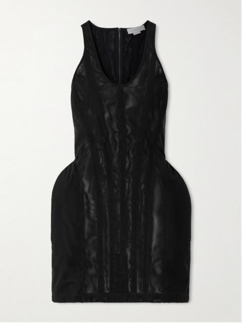 Stella McCartney Padded Mesh Mini Dress
