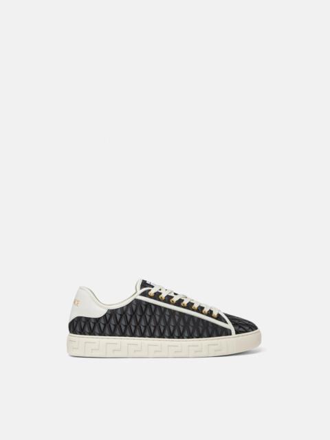 VERSACE Greca Jacquard Canvas Sneakers