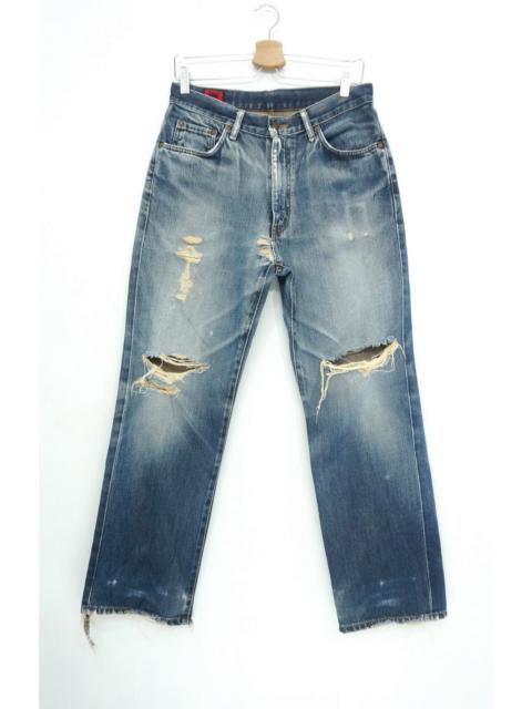 Other Designers Dope EDWIN 503 Vintage Distressed Blown Knee ThrashJeans