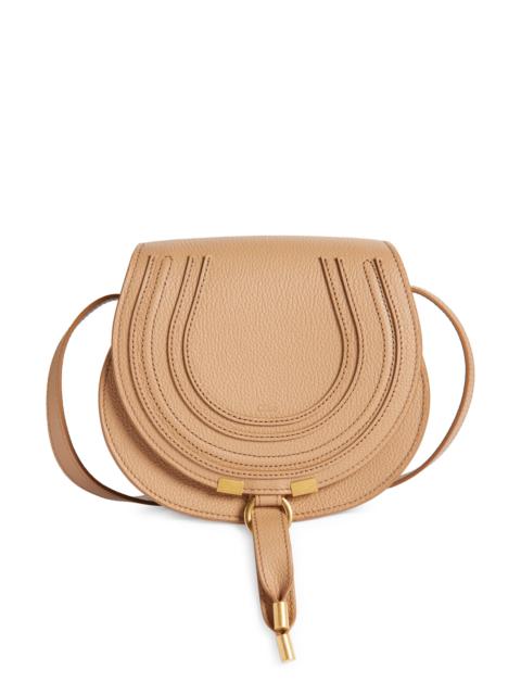 Chloé Chloé Small Marcie Leather Crossbody Bag in 26X Light Tan at Nordstrom