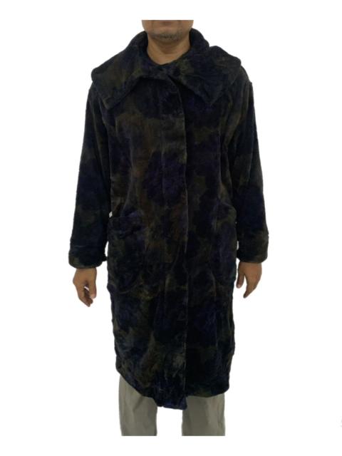 Yohji Yamamoto Cozy Flowers Art Y's For Living Fleece Long Coat