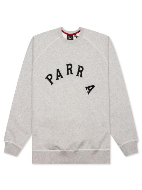 by Parra DRUNK PARENT CREWNECK SWEATSHIRT - HEATHER GREY
