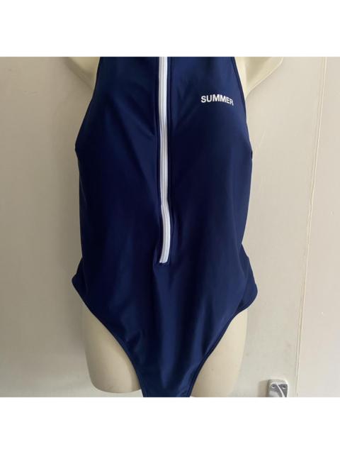 Other Designers Shein Curve + Plus Women's Navy and Blue Swimsuit-one-piece