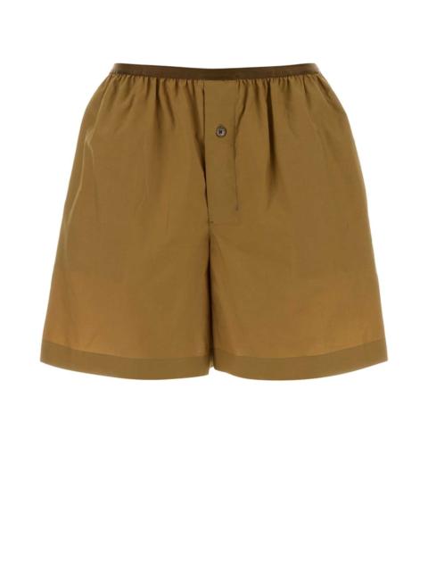 Lemaire Lemaire Women Camel Poplin Shorts
