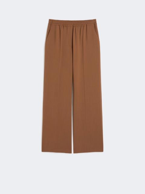 WEEKEND Max Mara Pure woollen cloth trousers - TOBACCO