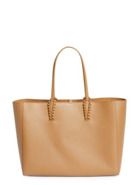 Christian Louboutin Christian Louboutin Large Cabata Soft Leather Tote Bag in Lionne at Nordstrom