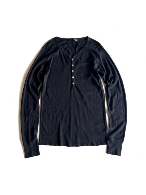 Other Designers Attachment long sleeve half button t- shirt