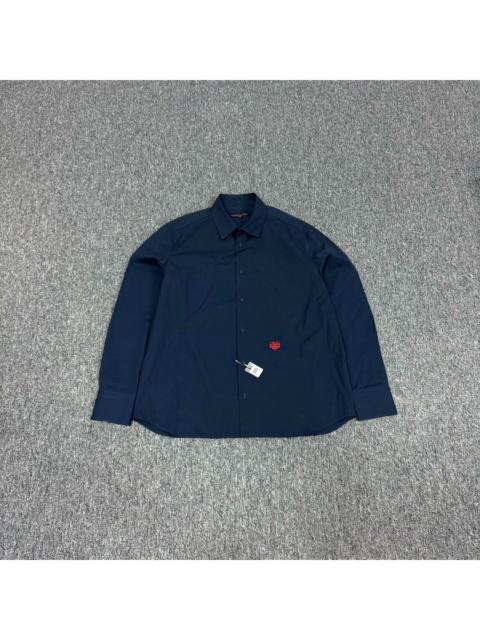 Louis Vuitton Louis Vuitton Nigo heart-embroidered logo shirt