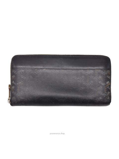 Goyard Goyard Matignon Zipped Wallet - Black Goyardine