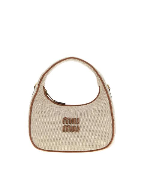 Miu Miu Miu Miu Two-tone Canvas Handbag