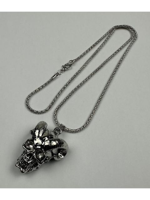 Other Designers Seditionaries - metal punk style skull necklace