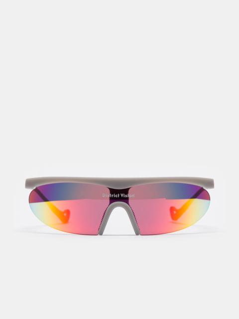 District Vision Koharu Eclipse Sunglasses in Carbon/D+ Spectral Mirror