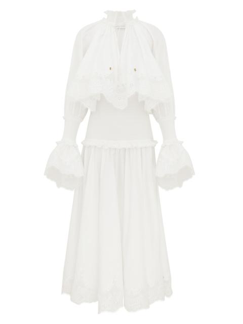 Zimmermann ALCHEMY POPLIN MAXI DRESS