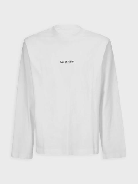 Acne Studios T-shirt Long Sleeve Logo White