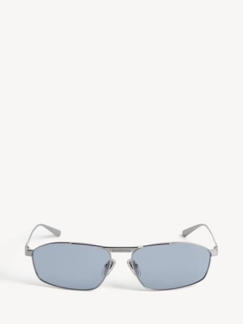 BALENCIAGA Men's Tag 3.0 D-frame Sunglasses in Silver