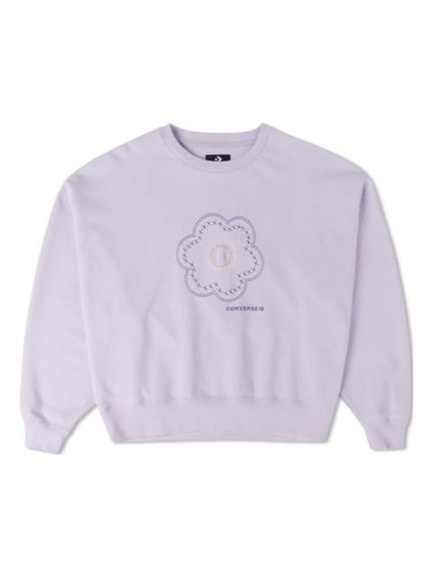 Converse (WMNS) Converse Floral Crewneck 'Lilac' 10025522-A02