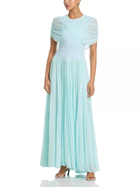 SIMKHAI Nancie Cape Maxi Dress