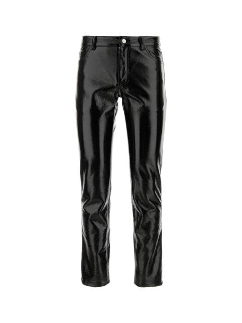 courrèges Black vinyl pant