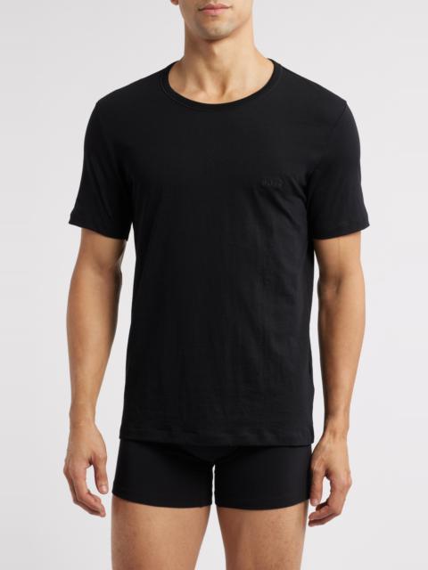 BOSS BOSS Men's 3-Packs Cotton Crewneck T-Shirts in Black at Nordstrom