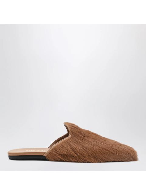 Prada Prada Sandy Hairy-Effect Sabot (120)