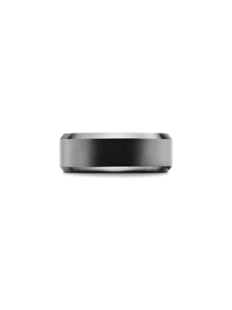 DAVID YURMAN David Yurman Beveled Titanium Band in Black Titanium at Nordstrom