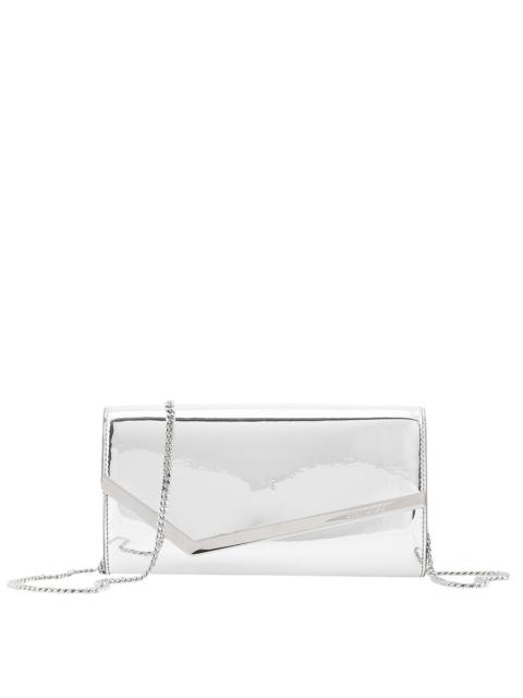 JIMMY CHOO Jimmy Choo Emmie Mirror Fabric Clutch Bag