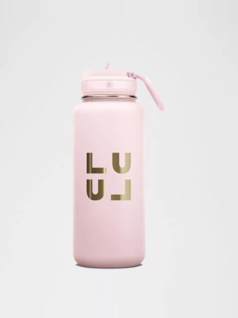 lululemon Back to Life Sport Bottle 32oz Straw Lid *Stack