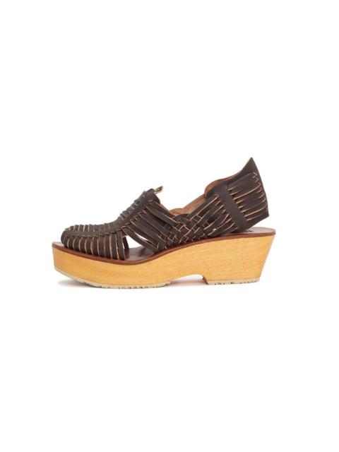 visvim LILA SANDAL-FOLK W DK.BROWN