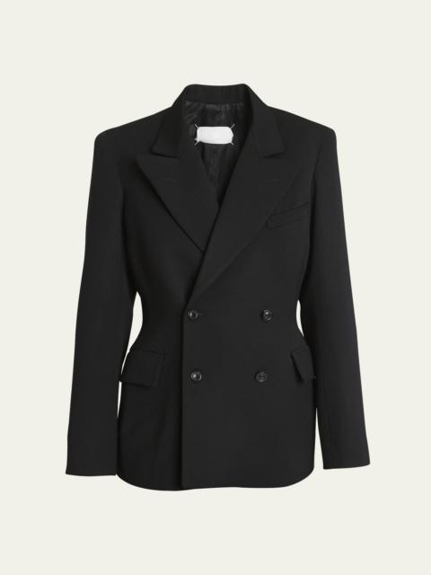 Double-Breasted Wool Blazer