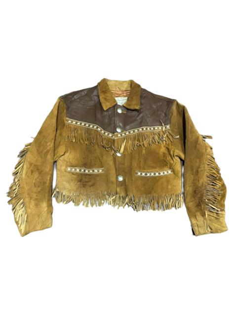 Other Designers Chevignon - Vintage Chevignon Cowboy Frontier Fashion Leather Jacket